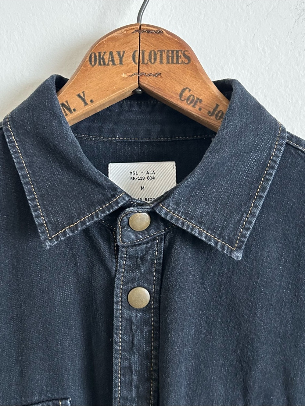 Billy Reid Shoals Denim Shirt - Picture 7 of 11